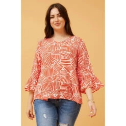 VASCO FLUTE SLEEVE BLOUSE 15 VASCO FLUTE SLEEVE BLOUSE -Femme Connection Sales 42881b0d8f3ea20fdfcba9c146763d50