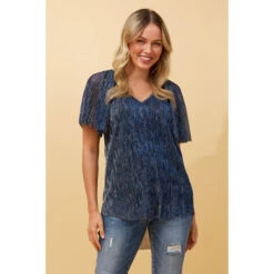 EMBER PLEATED BLOUSE -Femme Connection Sales 429fa30dfa7f115ba35ec1b533d72f07