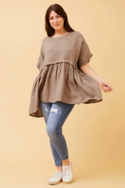 FAYOLA OVERSIZED LINEN TOP 29 FAYOLA OVERSIZED LINEN TOP -Femme Connection Sales 43018635db3dc225a1c6e87fd4ce0bf1
