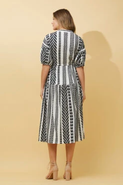 SHREYA JACQUARD PRINT MIDI DRESS -Femme Connection Sales 43591e36f3c7ab1470f8ce578b697798