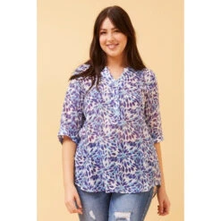 BONDI ABSTRACT BOHO BLOUSE -Femme Connection Sales 438c62788ef7c4313be6a93fe2a6136c
