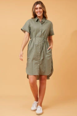 GERALDINE LINEN SHIRT DRESS -Femme Connection Sales 43a59a06f2171bae614bbb425bce2043