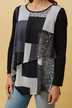 BOBBI DOUBLE LAYER COLOUR BLOCK TOP -Femme Connection Sales 43c56b5f27dd8c6283c4ba4b9bcb50be