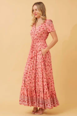 MIA FLORAL BOHO MAXI DRESS -Femme Connection Sales 4515bcdf96532ac06545b35d9cdfac33