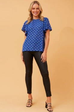 CANDICE GOLD FOIL PRINT TOP -Femme Connection Sales 46139d1b850beb543a967f46c5d2112e