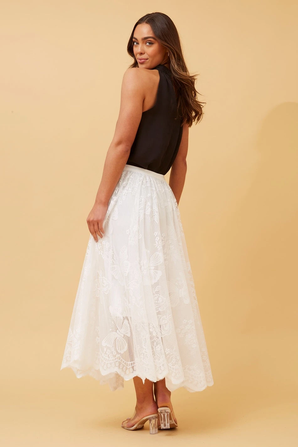 PHOENIX LACE MIDI SKIRT 7 PHOENIX LACE MIDI SKIRT - Image 5