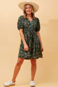 MONICA FLORAL SHORT DRESS