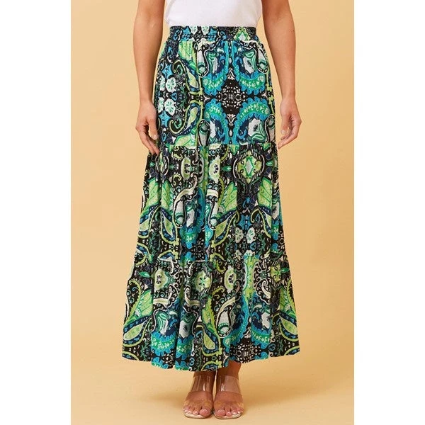 DORIAN FLORAL BOHO MAXI SKIRT 11 DORIAN FLORAL BOHO MAXI SKIRT - Image 9