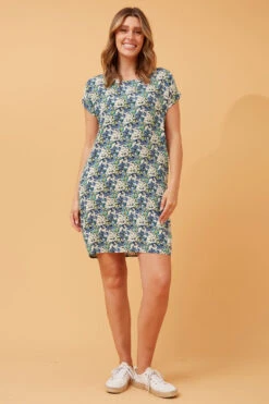 PAULA FLORAL PRINT SHIFT DRESS -Femme Connection Sales 4740248d4dc8a66c29f20342108d4d2b