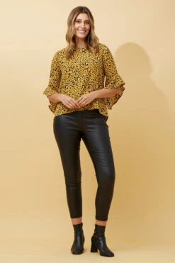 FOREVER NEW LEOPARD FLUTE SLEEVE BLOUSE -Femme Connection Sales 474b092124eafe82a71f12869dc957e6