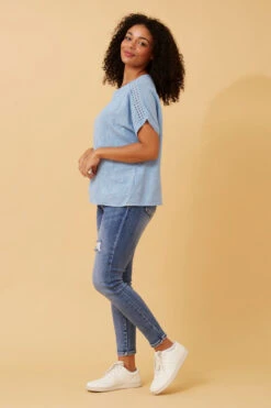 CONNIE EMBROIDERED FLORAL TOP -Femme Connection Sales 4766ba7cc742867b3a55fa4d3c29d739