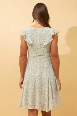 SANDRA DITSY PRINT SHORT DRESS -Femme Connection Sales 4799061bb83e45b8055e9a080b2436dd