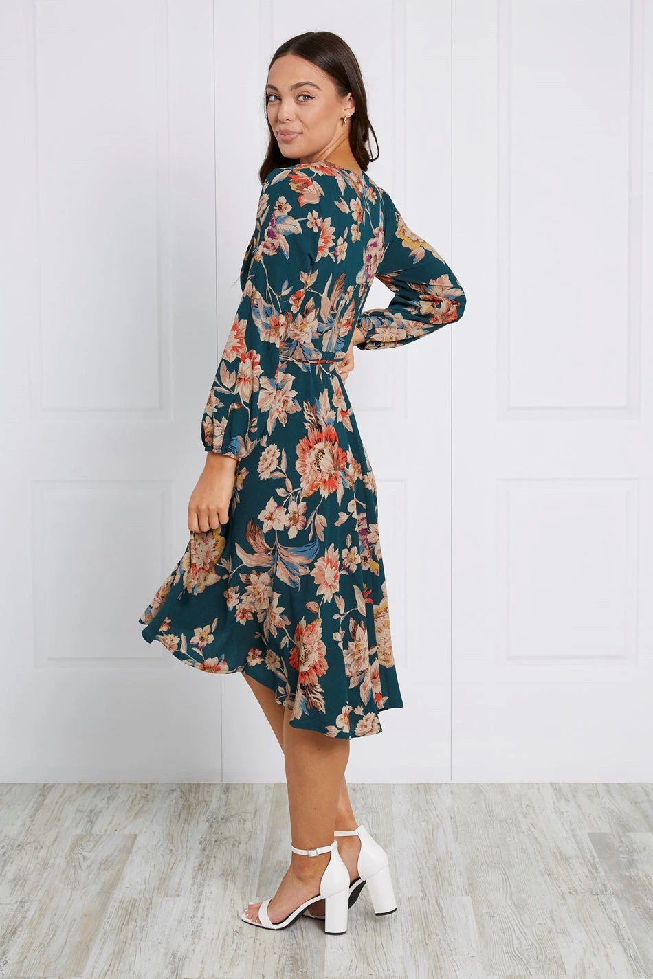 FLORAL WRAP DRESS 9 FLORAL WRAP DRESS - Image 7