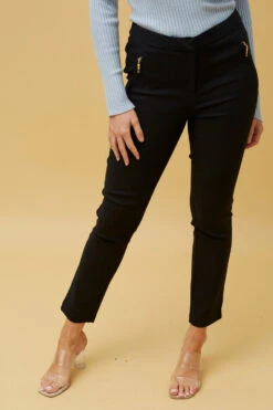 PU TRIM POCKET PANTS -Femme Connection Sales 480216de4bcc59898b8fc795ecaafe84