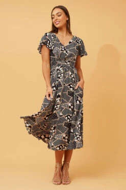 FLORIDA MIDI DRESS -Femme Connection Sales 4890dac94170d55c65aa4894e60376cd