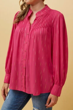 GEMINI FOIL PRINT SHIRT -Femme Connection Sales 4915d57a80d34be6510f1c8e48a3ab75