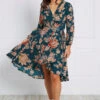 FLORAL WRAP DRESS -Femme Connection Sales 4917435c42e0e3e17e5dc45d183a3560