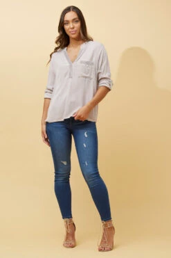 VELAR FOIL PRINT POCKET TOP -Femme Connection Sales 4ade2c1d3bafda4d63cdbcb6138dd9ad