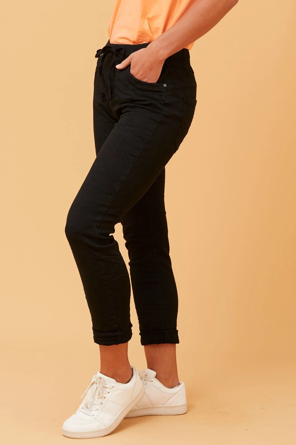 BRENTA SOLID JOGGER PANTS 7 BRENTA SOLID JOGGER PANTS - Image 5