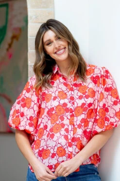 WILKIE PUFF SLEEVE FLORAL SHIRT -Femme Connection Sales 4b67ed70aca6e184f0433b0d6f99cfce 823a161b dd5b 46a3 82a8 02f670333463