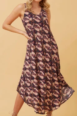 UMBRELLA PAISLEY BOHO MIDI DRESS 16 UMBRELLA PAISLEY BOHO MIDI DRESS -Femme Connection Sales 4b7f55a14a2b5c42fa0a57e187955573