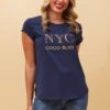 COCO NYC GRAPHIC TEE -Femme Connection Sales 4bb1f0b2d90fd0ea95a02a542762dd2a