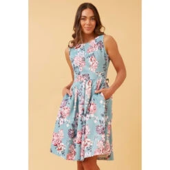 GINGER FLORAL SHORT DRESS -Femme Connection Sales 4c351a28bdb9f8e48be55f1f20ced85e