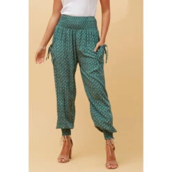 FLORAL BOHO HAREM PANTS -Femme Connection Sales 4c71d9cb95565c417c53579fbeaceaba