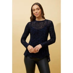 LUISA FLORAL FLOCKING TOP 17 LUISA FLORAL FLOCKING TOP -Femme Connection Sales 4d89f7f749b79d7c415eac03c2dbf793