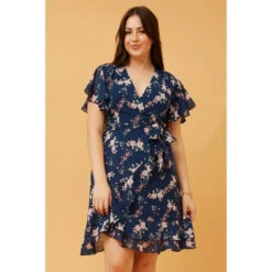 MILA FLORAL WRAP SHORT DRESS 17 MILA FLORAL WRAP SHORT DRESS -Femme Connection Sales 4e05b61f9d2ef10a02c93511d1b0433c