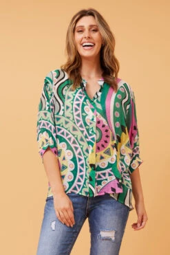 BELINA BOHO PRINT TOP -Femme Connection Sales 4e23d30202eb6bfe3808f85434d2c985