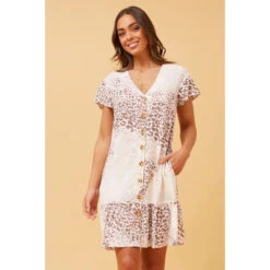 SHILOH ANIMAL PRINT SHORT DRESS -Femme Connection Sales 4e362d4125c4a491a63da67082a5b47e