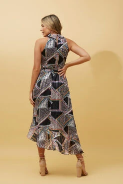 RIO HALTER NECK PATCHWORK DRESS -Femme Connection Sales 4fc45a3bf50e0f565525beb2594a6e61