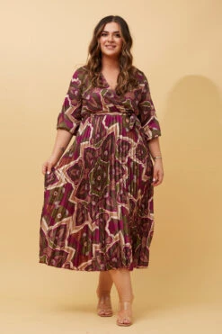 MARIETTA SATIN MIDI DRESS -Femme Connection Sales 504471f19a21afd8b4b8984f12537cf3