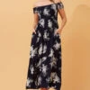 ROBIN FLORAL BARDOT MAXI DRESS 2 ROBIN FLORAL BARDOT MAXI DRESS -Femme Connection Sales 506234b7b351e1f78ce60b0123cbd642