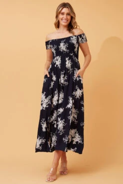 ROBIN FLORAL BARDOT MAXI DRESS -Femme Connection Sales 506234b7b351e1f78ce60b0123cbd642 92eb9fb4 158b 4ff3 a654 a1fa890df078