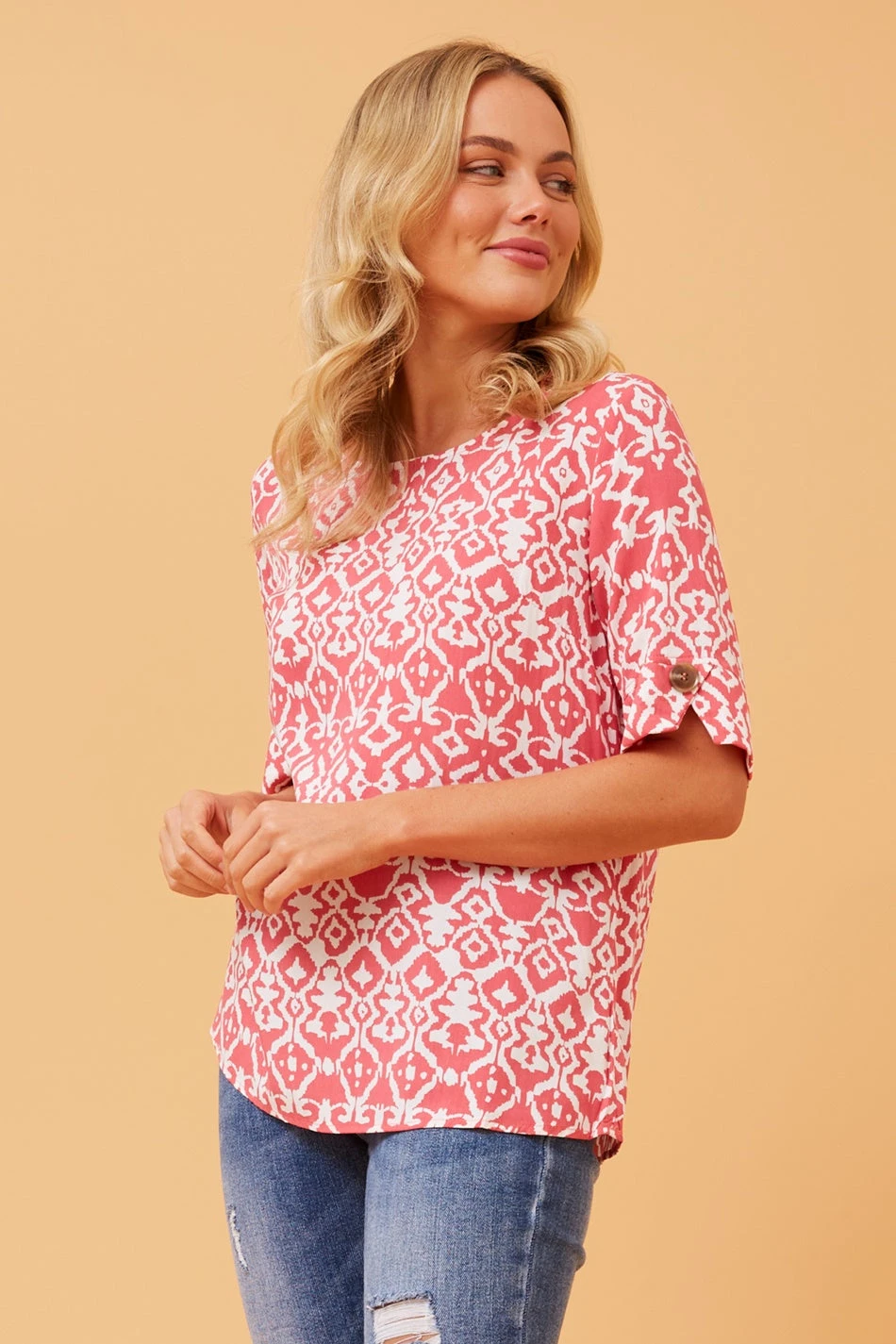 GAELIN ABSTRACT BOHO TOP 7 GAELIN ABSTRACT BOHO TOP - Image 5