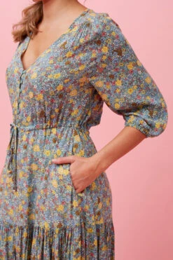 FLORAL TIERED MAXI DRESS -Femme Connection Sales 50b76588f3cc34654ff045fd17501cd7