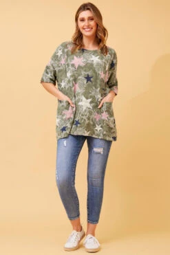 FIORENZA STAR PRINT TOP -Femme Connection Sales 50c3231cef2763164b8d85d6b8dfd6b5