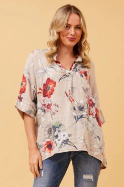 MATTEA FLORAL LINEN TOP 10 MATTEA FLORAL LINEN TOP -Femme Connection Sales 515d2c23557289cf7597081a5893b2d5