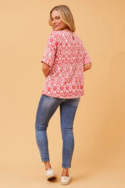 GAELIN ABSTRACT BOHO TOP 14 GAELIN ABSTRACT BOHO TOP -Femme Connection Sales 518095970859ec24b128e2aea1a73911