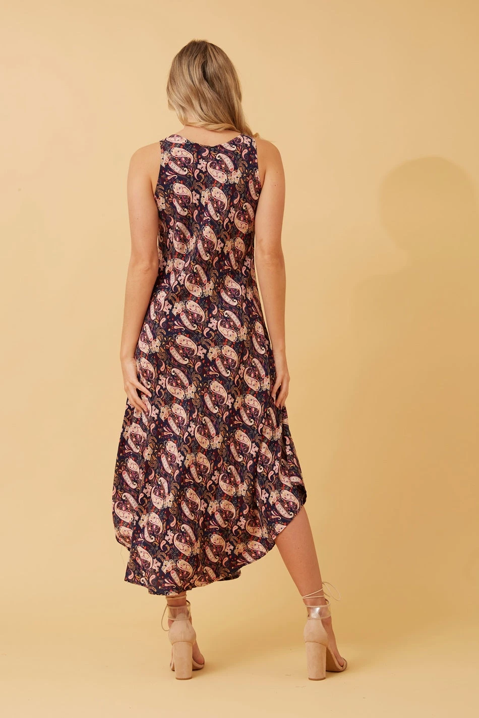 UMBRELLA PAISLEY BOHO MIDI DRESS 8 UMBRELLA PAISLEY BOHO MIDI DRESS - Image 6