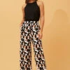 LOXANA WIDE LEG GEOPRINT PANTS -Femme Connection Sales 51e1c3bb2a896de808aea923d5505872