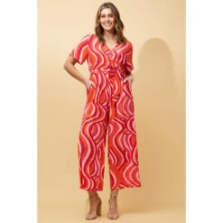 PAULINE MULTI COLOUR CROPPED JUMPSUIT -Femme Connection Sales 53526b07e1f7c7418dc60d92207b4c7c