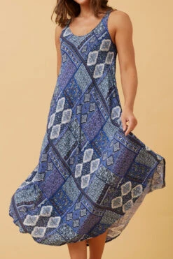 UMBRELLA PATCHWORK BOHO MIDI DRESS 16 UMBRELLA PATCHWORK BOHO MIDI DRESS -Femme Connection Sales 5393c193feaa964ffa808ac181d0acd6