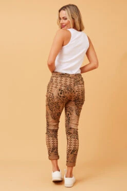 JANJA ANIMAL PRINT JOGGER PANTS -Femme Connection Sales 546358a4c1e5b87568888761b642a973