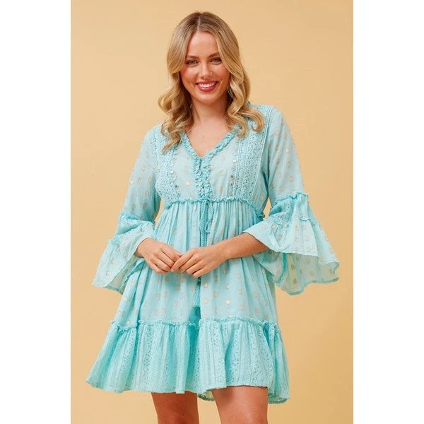 JAMELIA TIERED SHORT DRESS 15 JAMELIA TIERED SHORT DRESS - Image 13