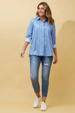DONOVAN STRIPE SHIRT -Femme Connection Sales 554fb4499df66ff343d0a8a37eb1fbcb