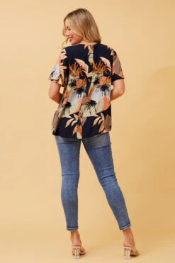 SONIA BOTANIC PRINT TOP -Femme Connection Sales 556171b1a1e15bf640181054d774dc40