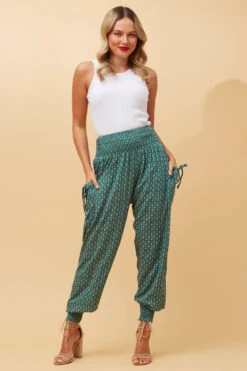 FLORAL BOHO HAREM PANTS -Femme Connection Sales 55e29952eb4f035bb7b8885edb353ebc